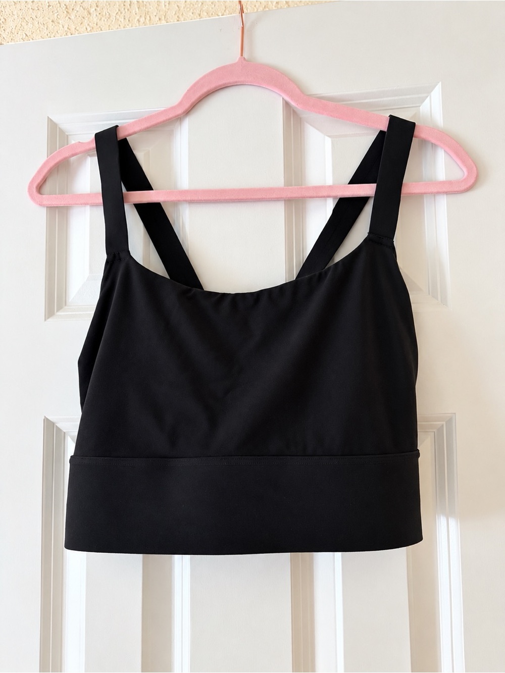 Athleta Black Cross Back Longline Sports Bra XL